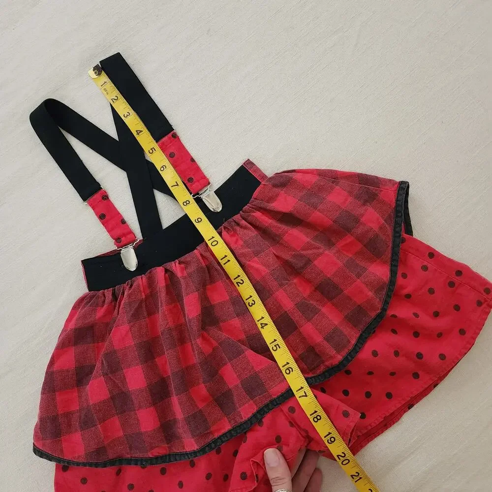 Vintage Suspender Shorts/Skirt 5t